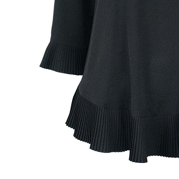 Zimmermann Women's Pleat Swing Top in Black zip Shoulder sz 2 - Picture 7 of 9